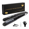 ZiaWorld Steam Hair Straightener & Curler | 1.25" Ceramic Tourmaline Flat Iron