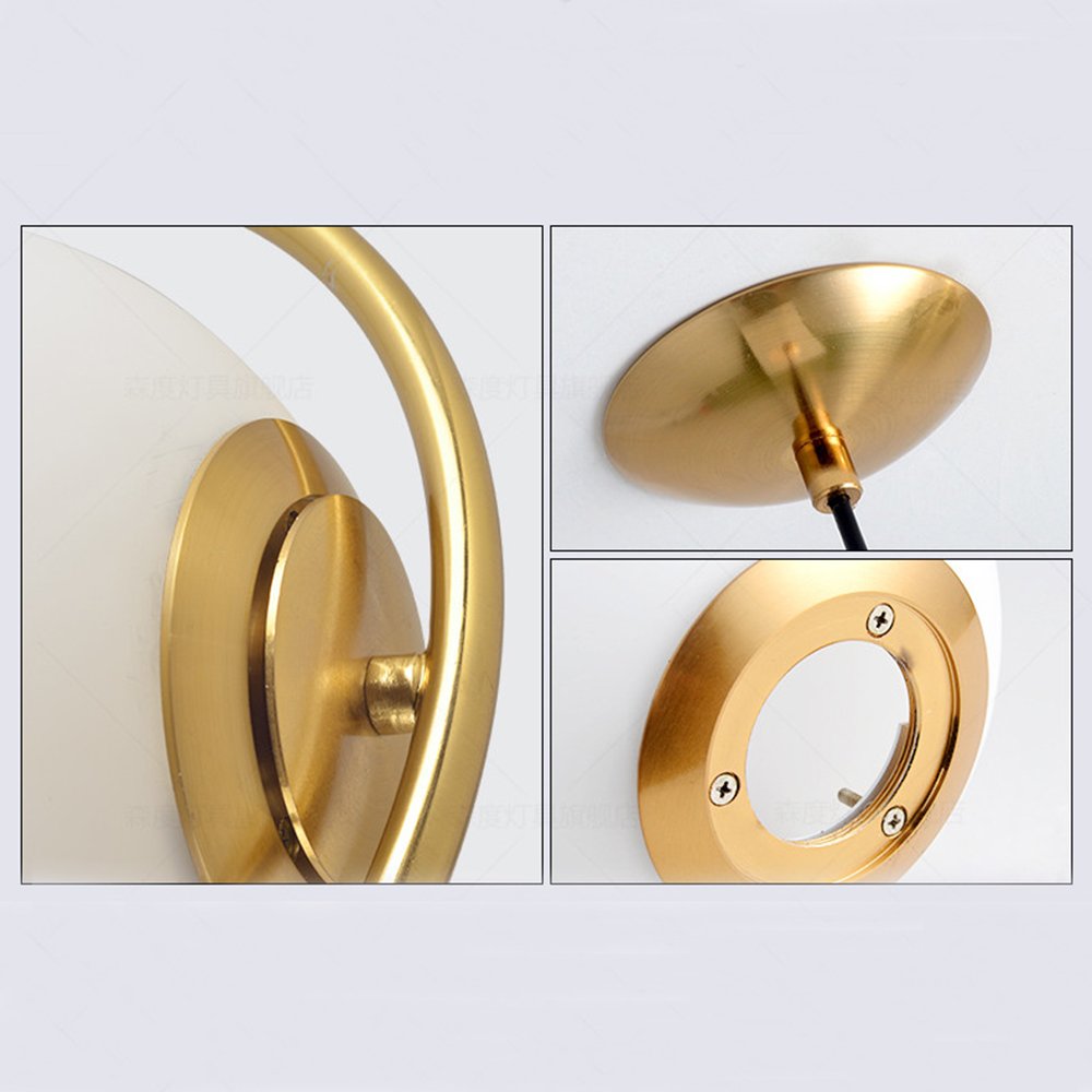 Jolof Store Modern Gold Spherical Pendant Light | Iron & Glass E27 Lamp