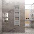 Warmehaus Straight Heated Towel Rail Radiator Ladder Chrome 1600x400mm