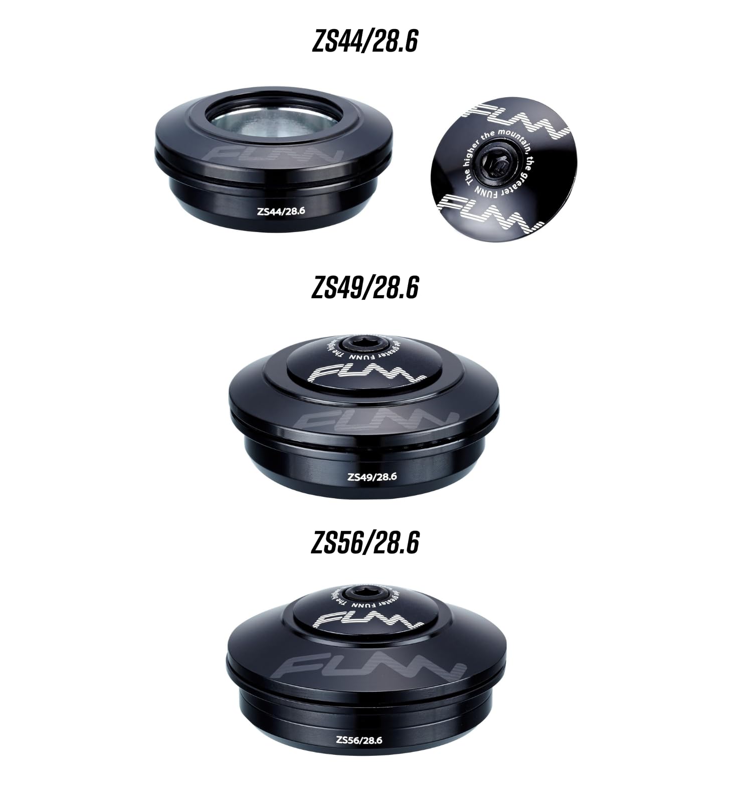 Funn Descend ZS56/28.6 MTB Upper Headset | 6061 Alloy Angular Bearing