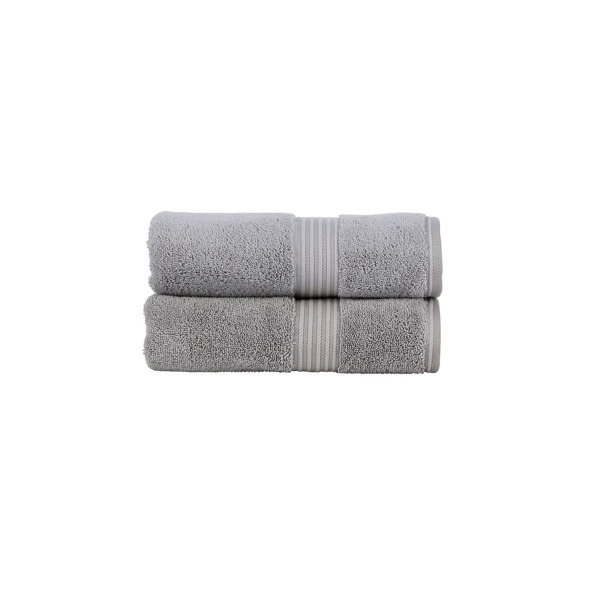 Christy Supreme Hygro Hand Towels - 2 Pack - Silver Grey Supima Cotton