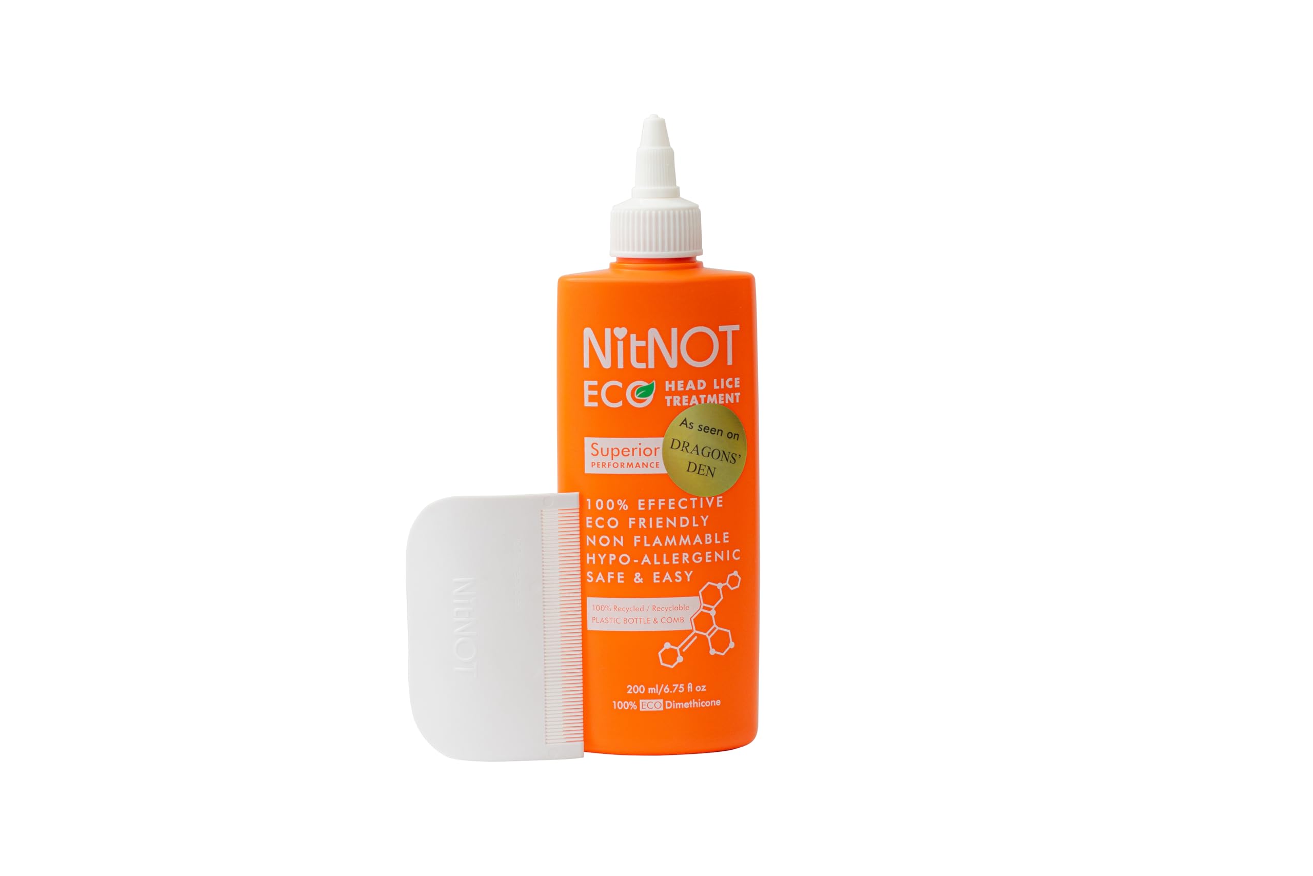 NitNOT Head Lice and Egg Treatment Serum | Eco-Friendly Nit Lotion (200ml)
