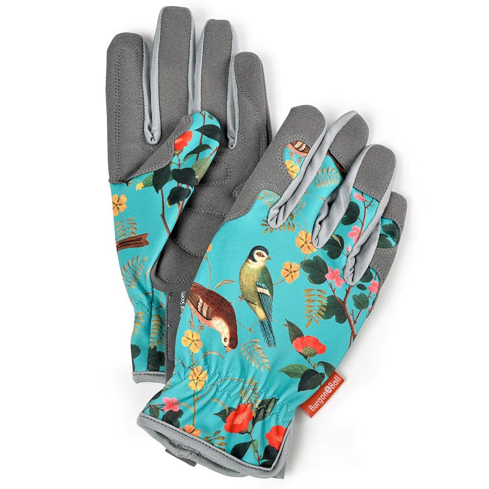 Burgon & Ball RHS Flora and Fauna Floral Gardening Gloves – One Size