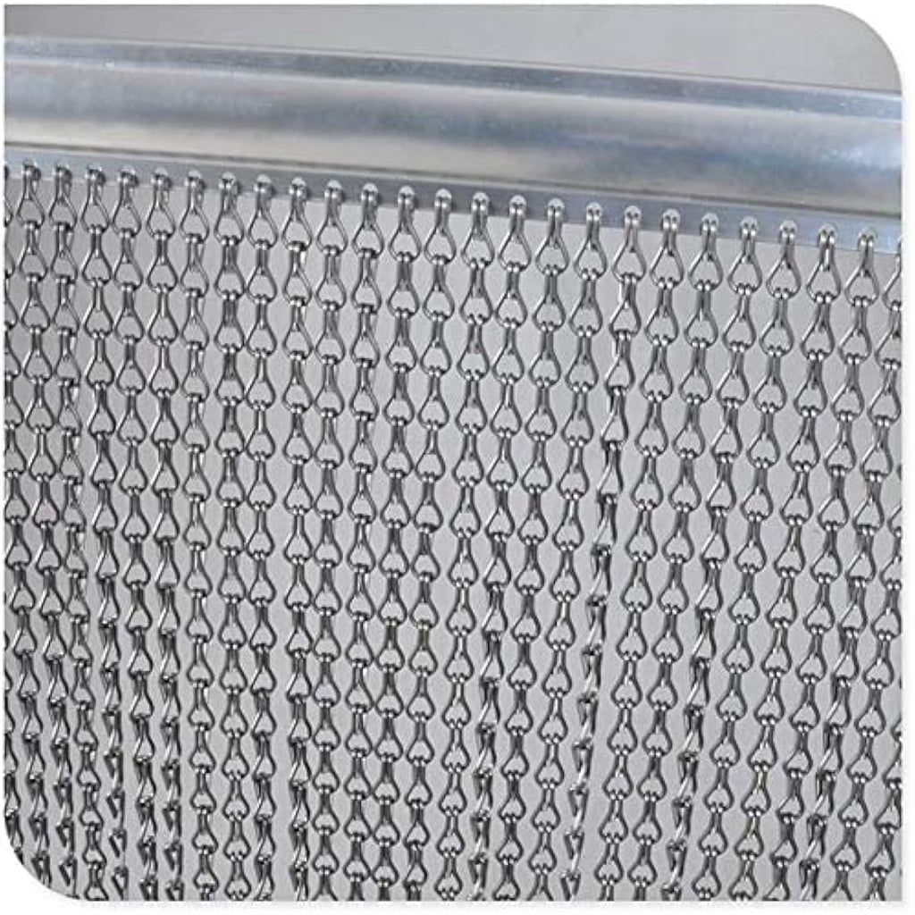 Chawniao Aluminium Fly Door Chain Curtain - 90x200cm Metal Insect Screen