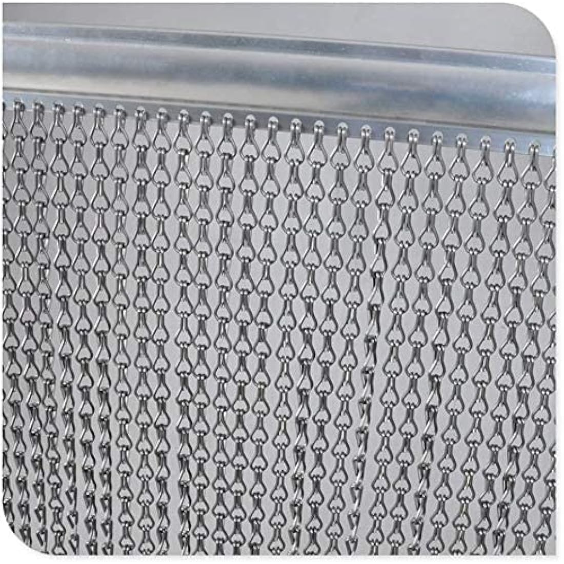 Chawniao Aluminium Fly Door Chain Curtain - 90x200cm Metal Insect Screen