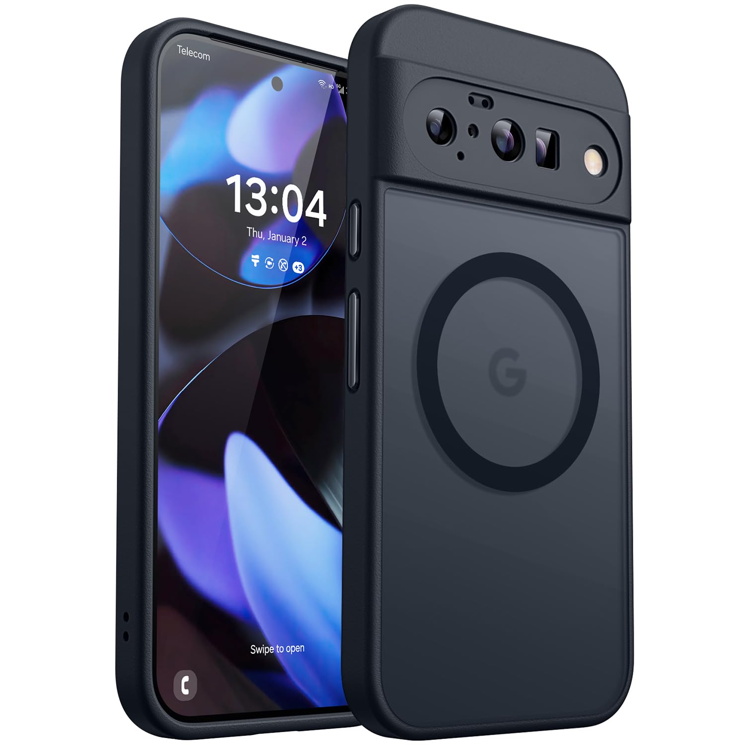 CANSHN Magnetic Case for Google Pixel 10 – Matte Shockproof Cover