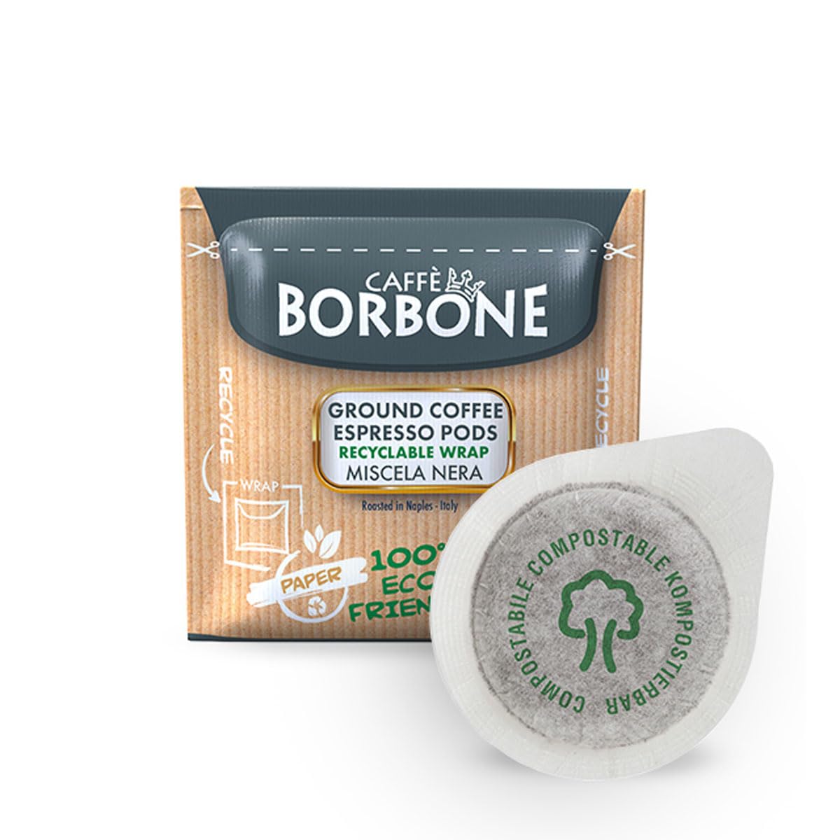 Caffè Borbone Black Coffee Blend - 150 Compostable ESE 44mm Pods