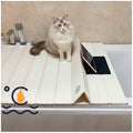 Foldable PVC Bathtub Cover - 170x70cm Insulated Bath Tray