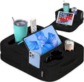TabCouchCaddy - Cup Holder Tray and Tablet Stand – Bed, Sofa, RV, and Car – Can Hold Drinks, Snacks, Remote Controls, Phones, Tablets, iPad - image 1
