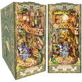 Spilay DIY Book Nook Kit - Green Wonderland 3D Wooden Puzzle Bookend