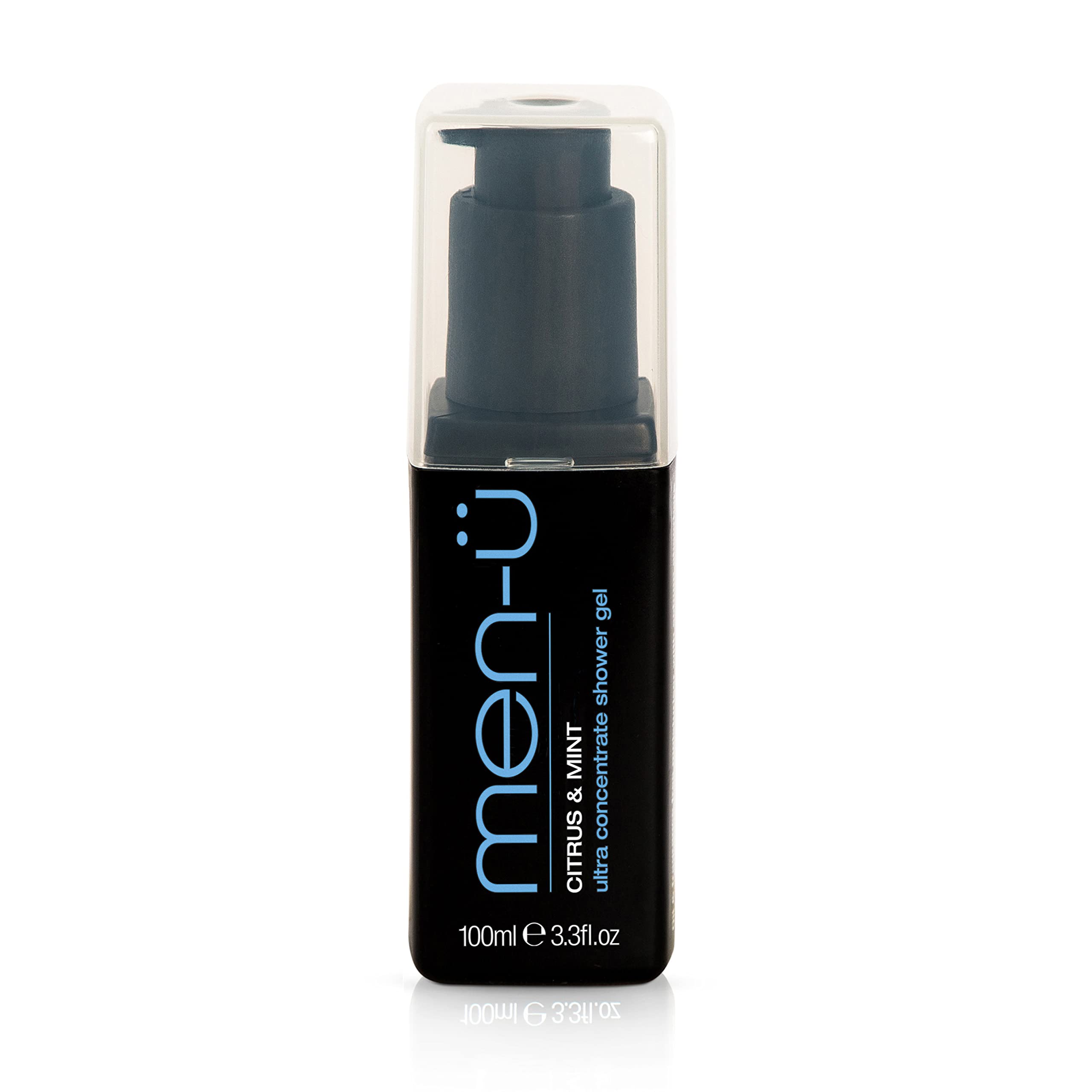 men-ü Citrus & Mint Shower Gel – Vegan Travel Size Body Wash 100ml
