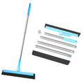 Tendak Floor Squeegee | 53" Long Handle Foam Water Wiper with 2 Refills