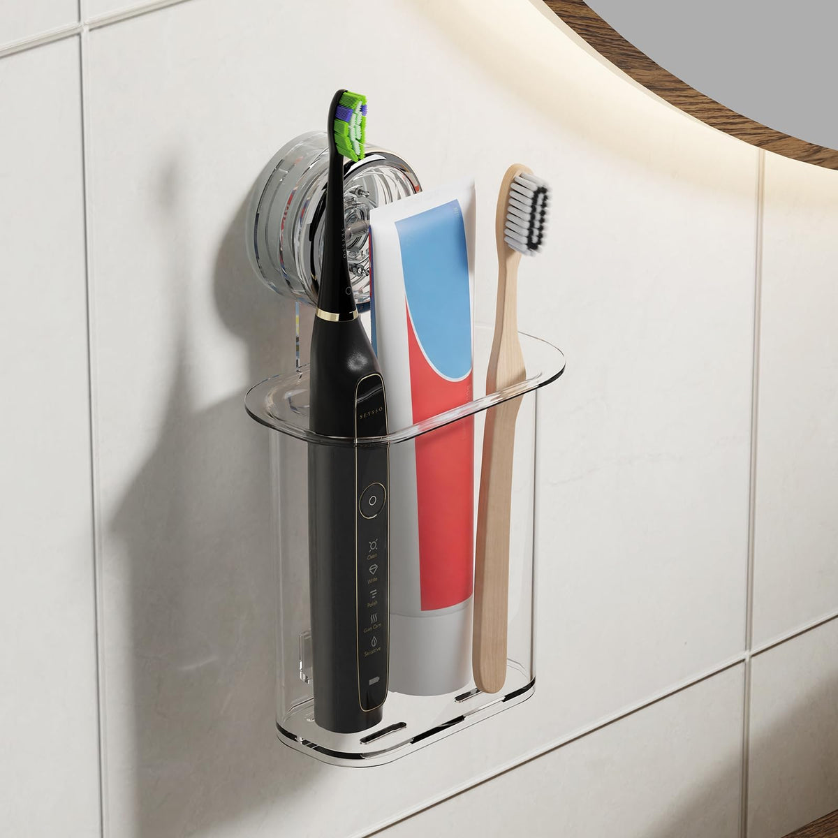 PPAVSTINE Suction Toothbrush Holder Small, Electric Toothbrush Stand - image 1
