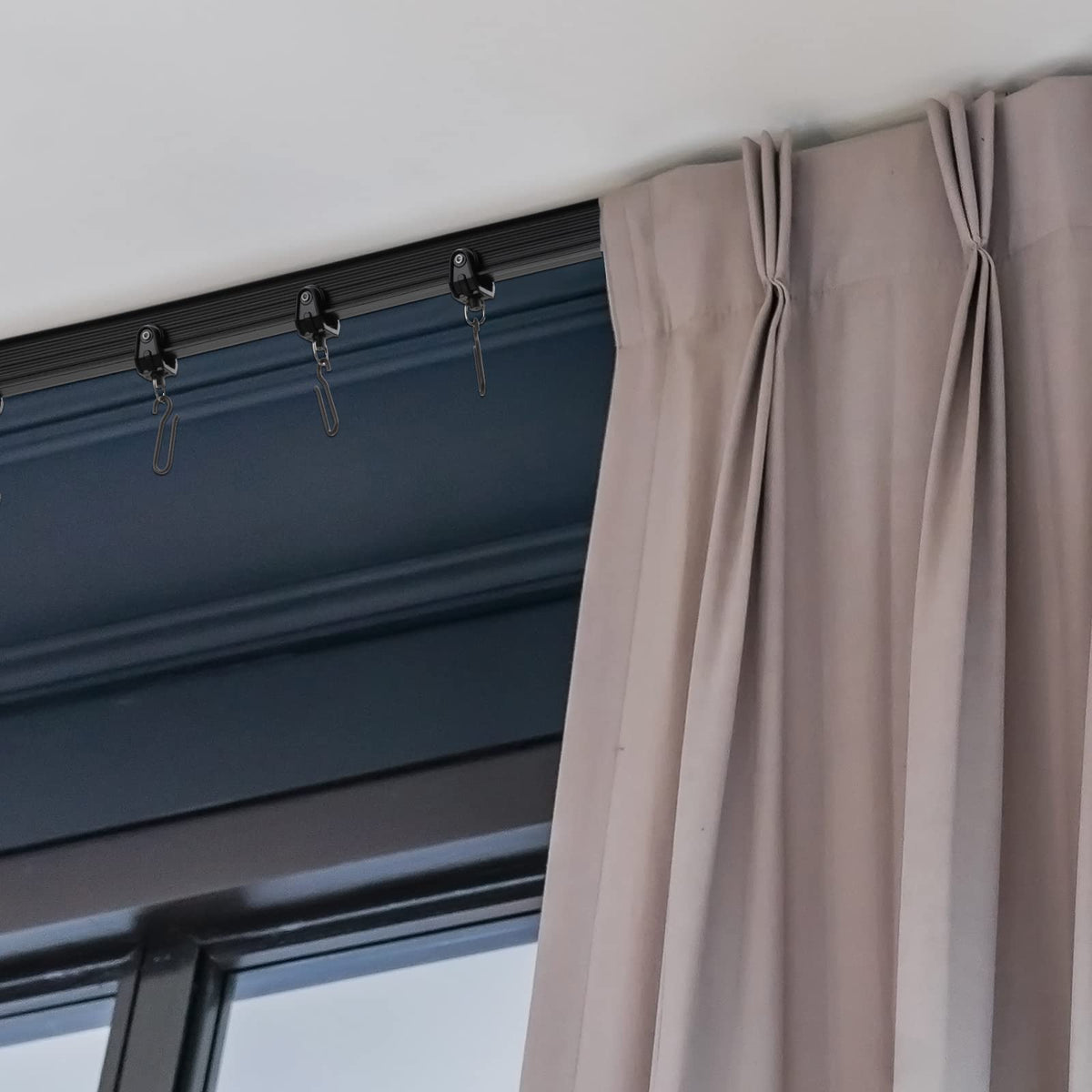 Flexible Bendable Ceiling Curved Curtain Track Mount Windows Shower Curved Track for Curtain Rail with Track Curtain System RV Curtain Track Bed - image 5