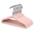 ManGotree 11" Baby Velvet Hangers Non-Slip Kids Hangers 30 Pack Light Pink - image 1