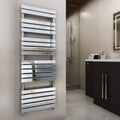 Warmehaus Flat Panel Heated Towel Rail Bathroom Radiator Chrome 1800x600mm - image 1