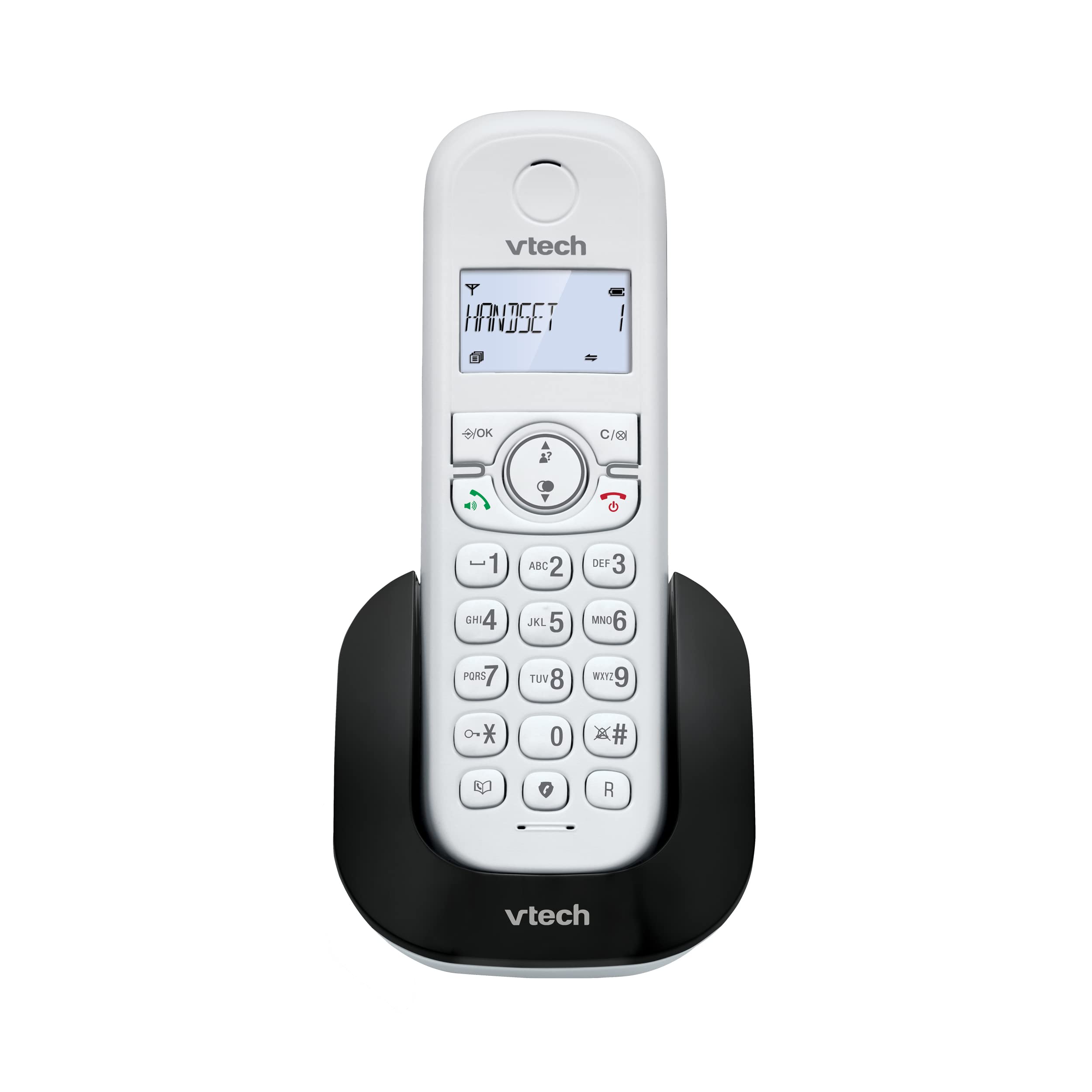 VTech CS1500 Cordless Phone with Call Block | White Landline Handset