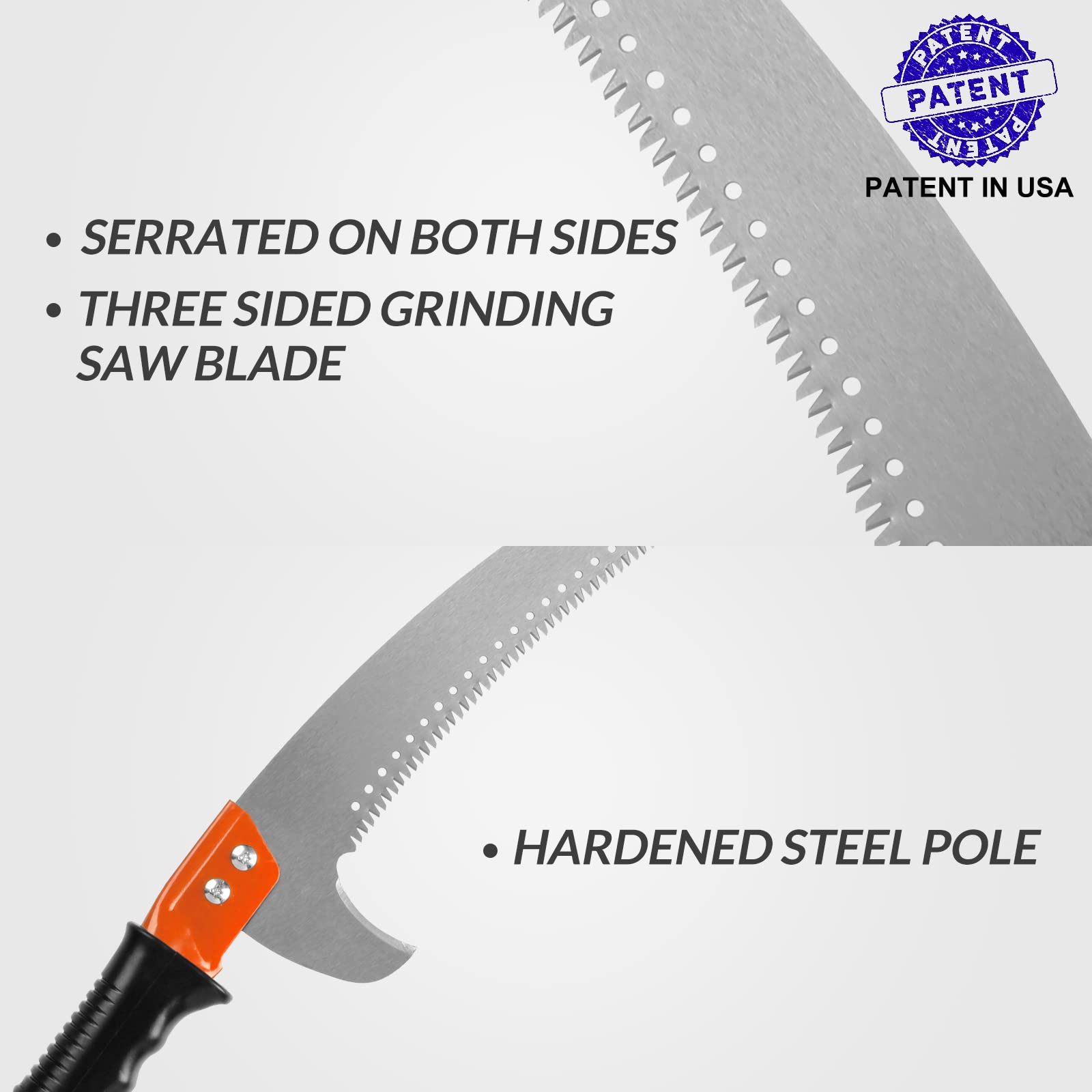 Walensee Pole Saw for Tree Trimming | 235cm Stainless Steel Manual Pruner