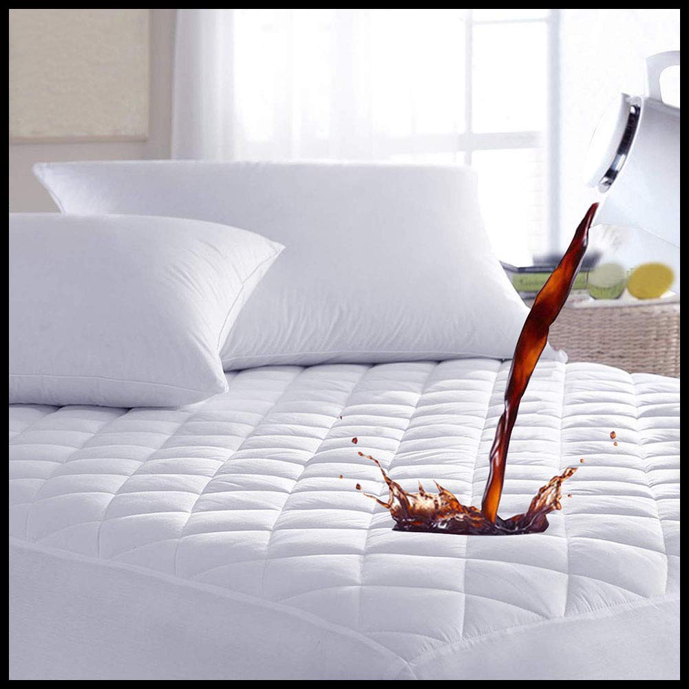 MAS International Ltd Quilted Super King Mattress Protectors - Hypoallergenic Deep Fitted Mattress Cover for Bed - image 2