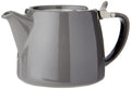 Forlife Stump Teapot with Infuser | 18 oz Ceramic Tea Pot - Grey