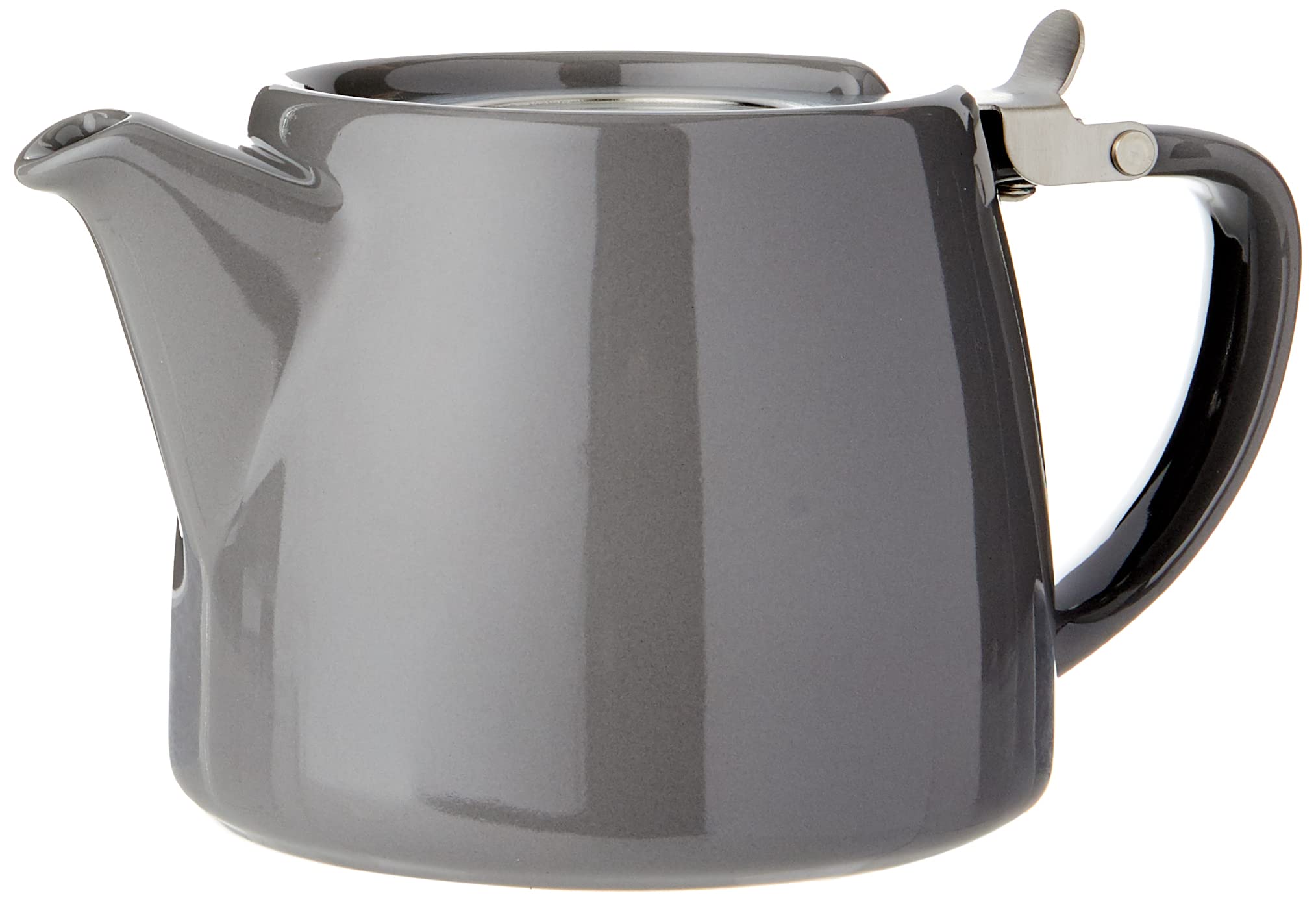 Forlife Stump Teapot with Infuser | 18 oz Ceramic Tea Pot - Grey