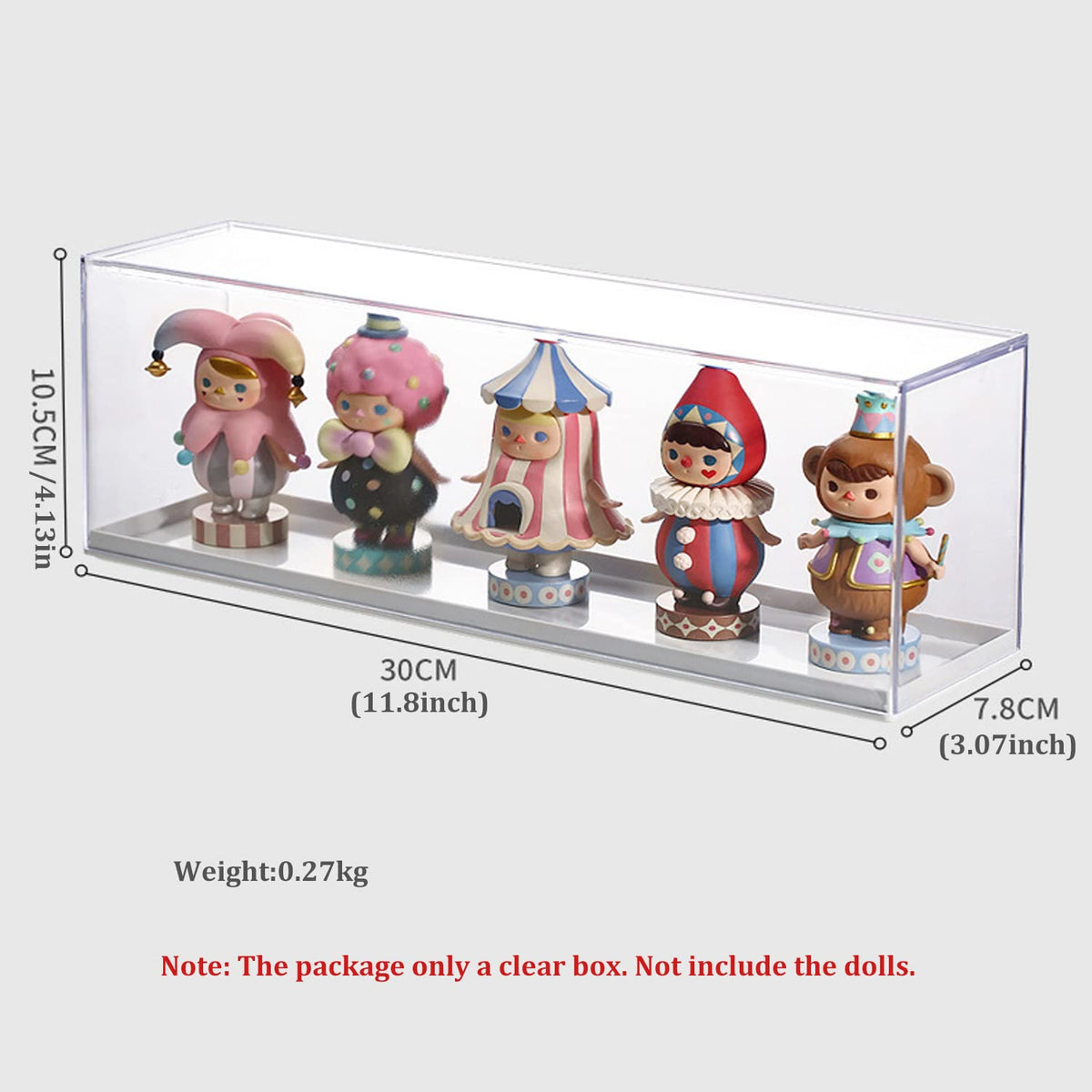Clear Display Case for Figures，Acrylic Display Case for Doll Toy Collectibles, Action Figures - image 2