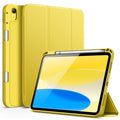 JETech iPad 11th/10th Gen Case with Pencil Holder - Slim TPU Cover, Yellow