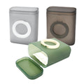 Adorila 3-Pack Portable Qtip Holder & Hair Tie Organizer with Lid