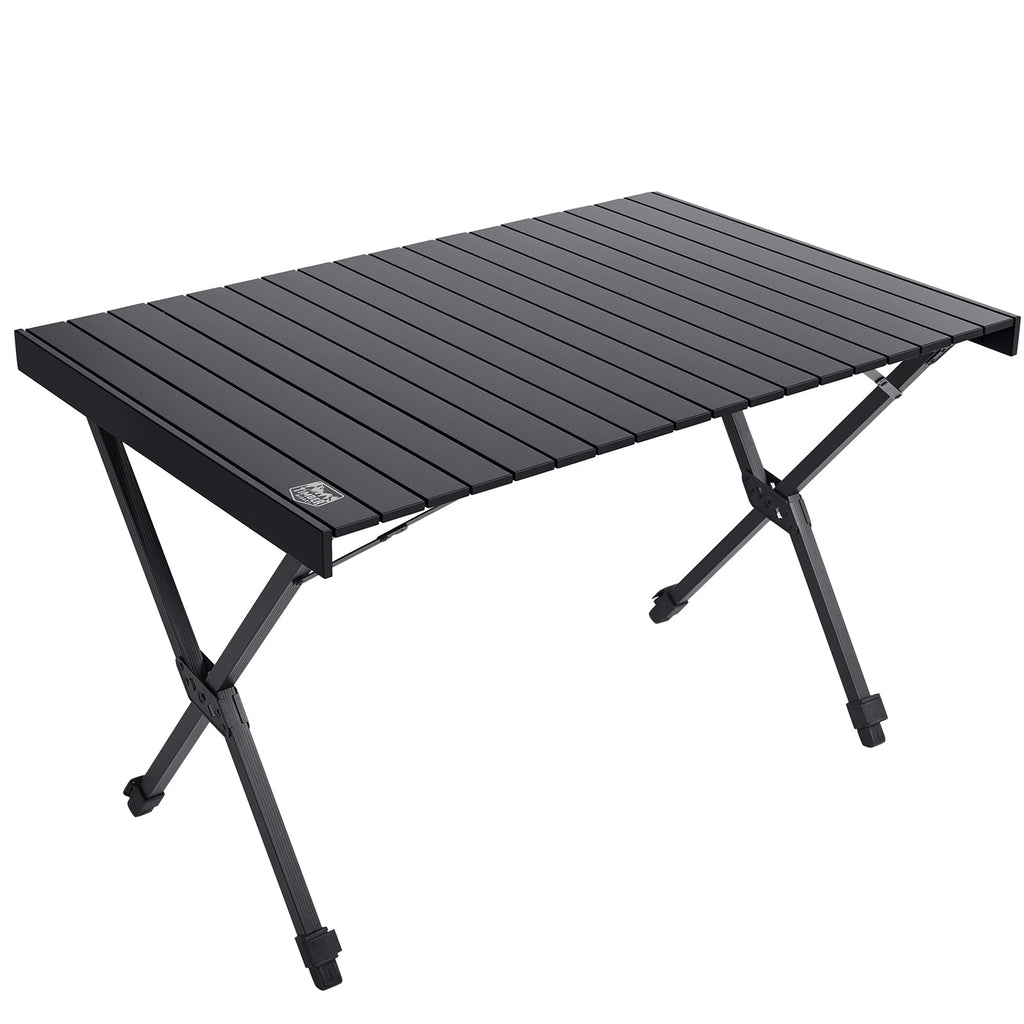 Timber Ridge Folding Camping Table – Aluminum 4-6 Person Portable Table