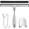 Jolof Store 10 Inch Stainless Steel Shower Squeegee with Holder