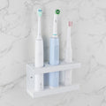 Adorila Electric Toothbrush Holder with Diatomite Dish – Adhesive Metal Rack