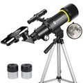 70mm Refractor Telescope – Portable Travel Scope with Tripod