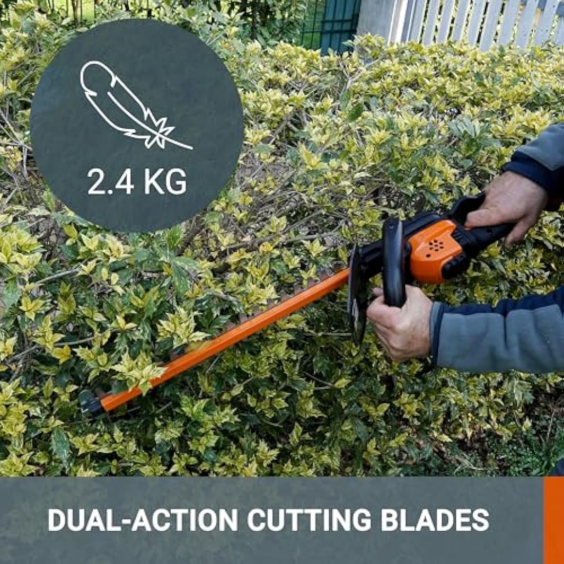 Worx WG261E.9 20V Cordless Hedge Trimmer – 45cm Dual-Action Blade