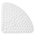 Bathsafe Sector Rubber Corner Shower Mat – Non-Slip Pebble Design, 53x53cm
