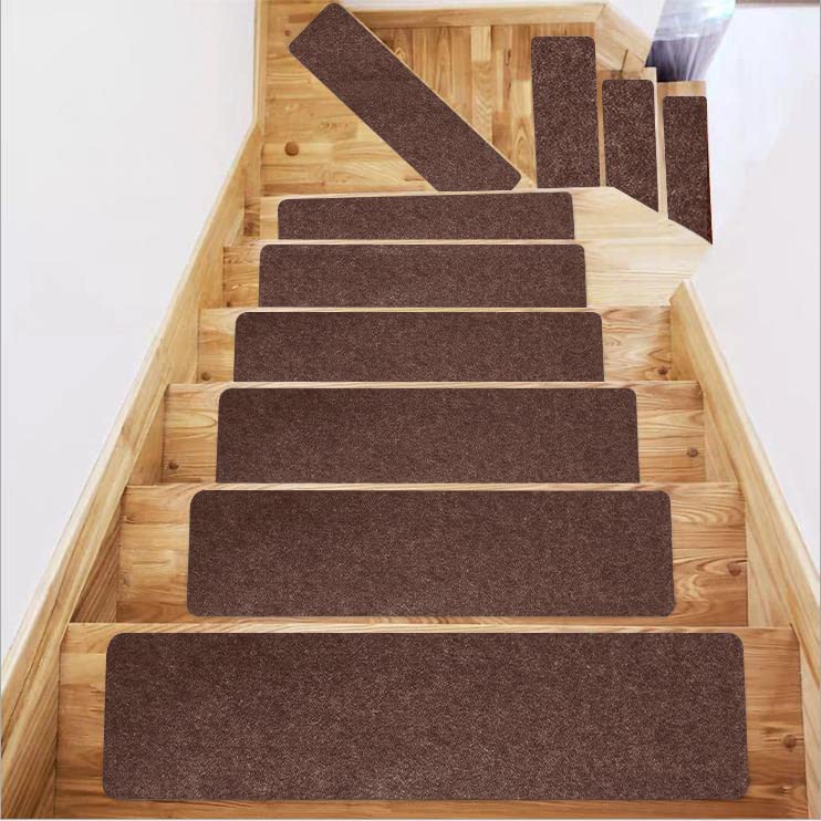 DLD Non-Slip Stair Treads | 8x30 Indoor Carpet Runners, 14-Pack