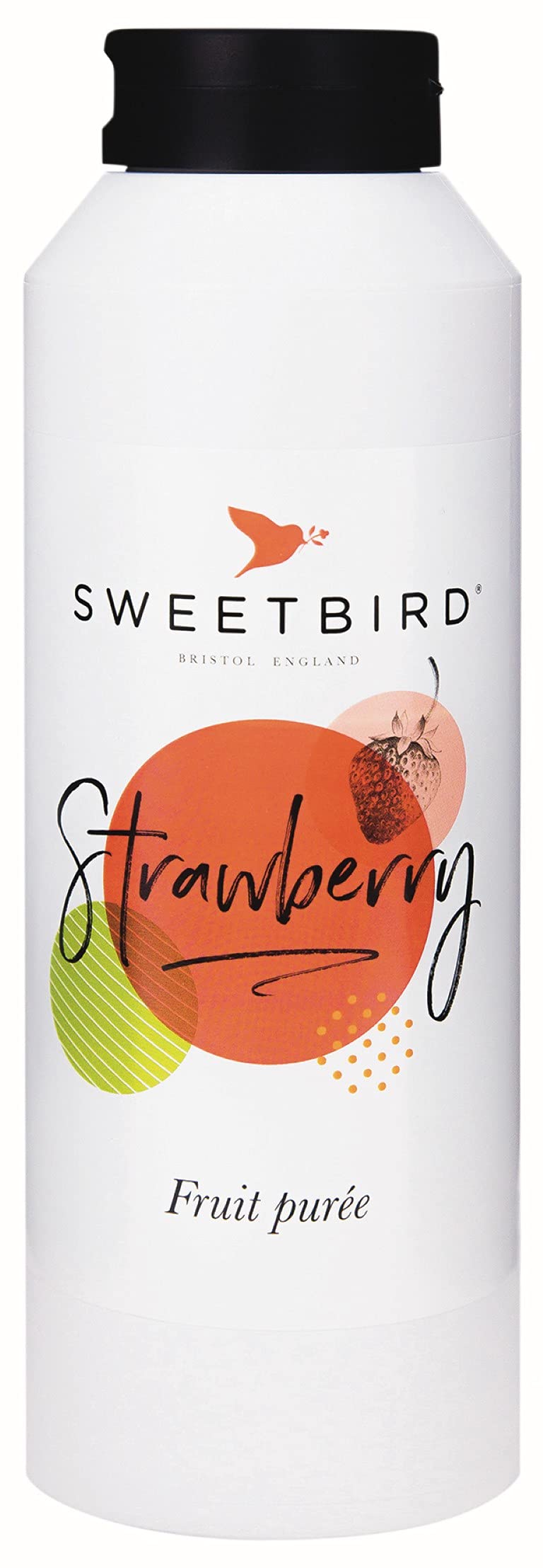 Sweetbird Strawberry Fruit Puree for Smoothies & Shakes | 1 Litre Vegan