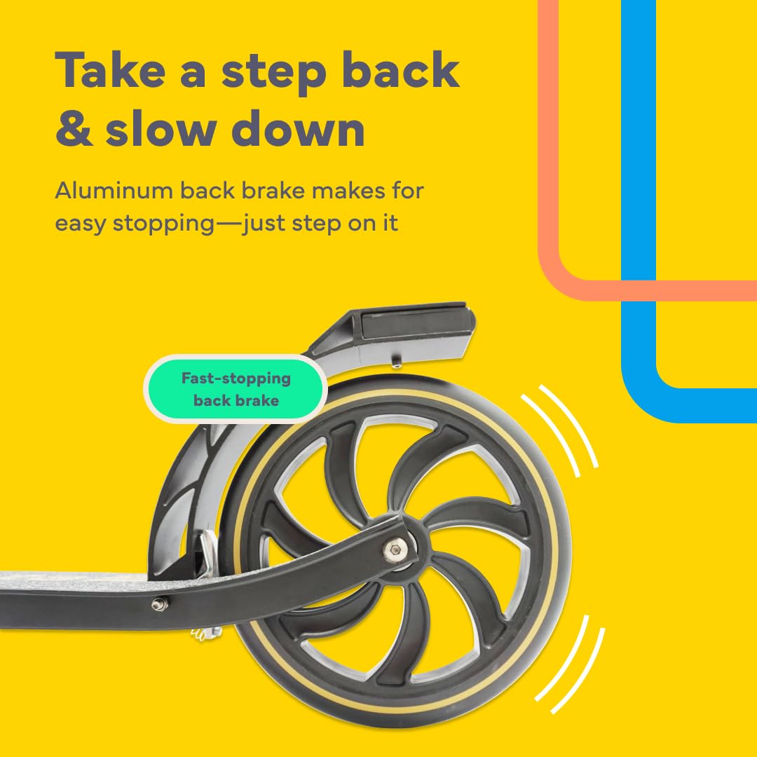 LaScoota Foldable Kick Scooter | 200mm Wheels & Shock Absorption - Aqua