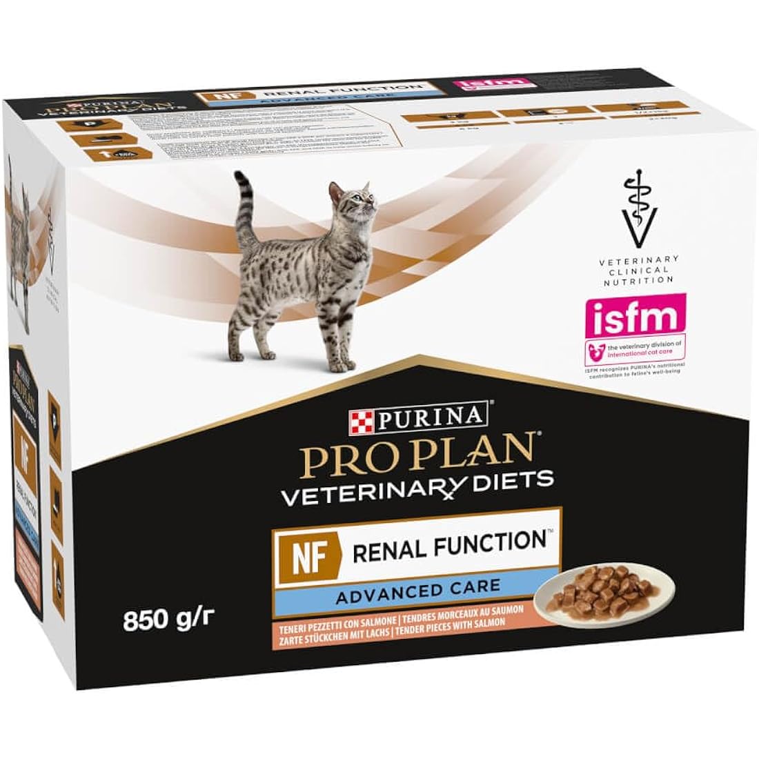 Pro Plan Veterinary Diets NF Renal Function Salmon Wet Cat Food 10x85g