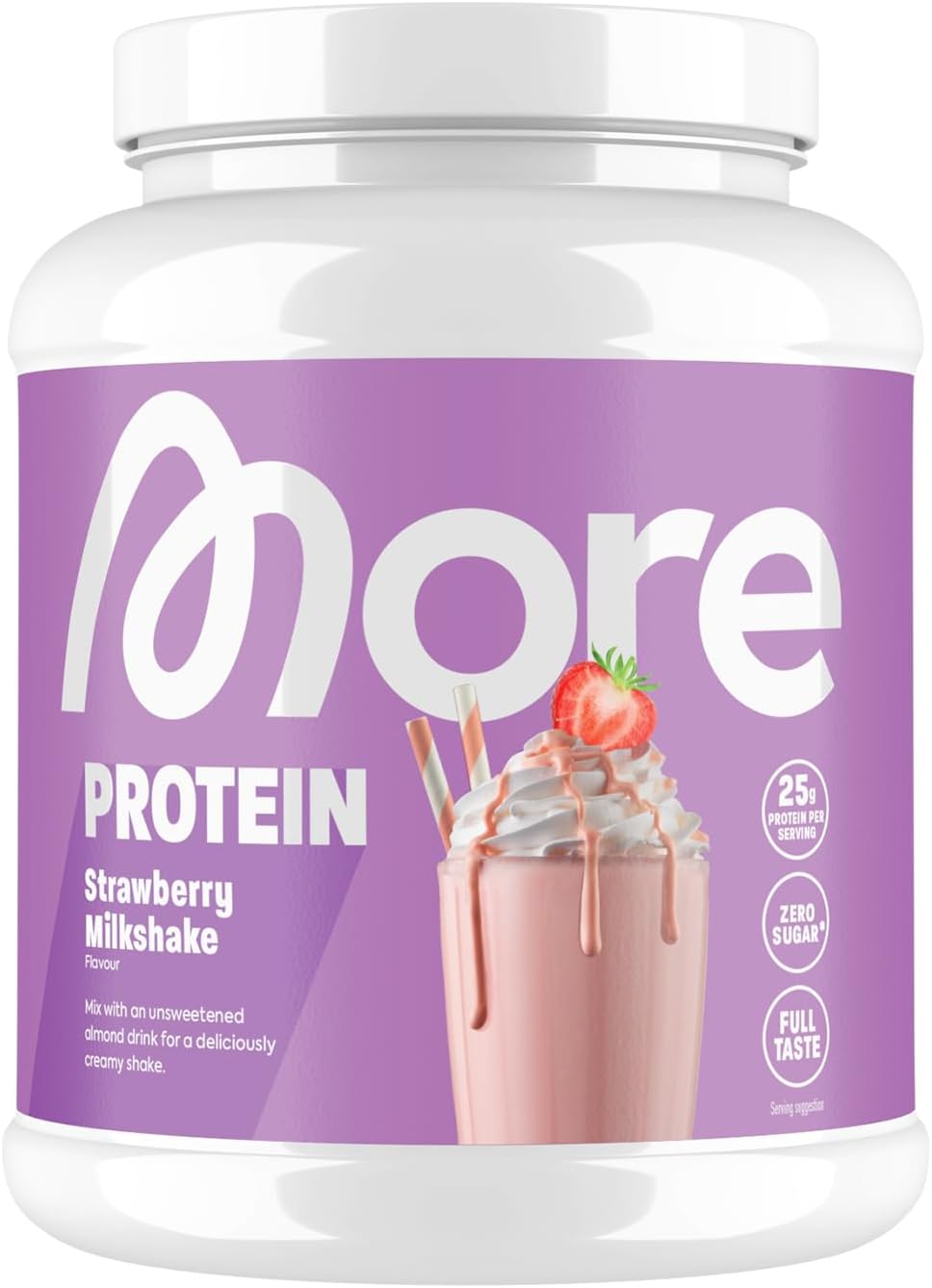 More Protein Strawberry Milkshake Whey Supplement - 600g