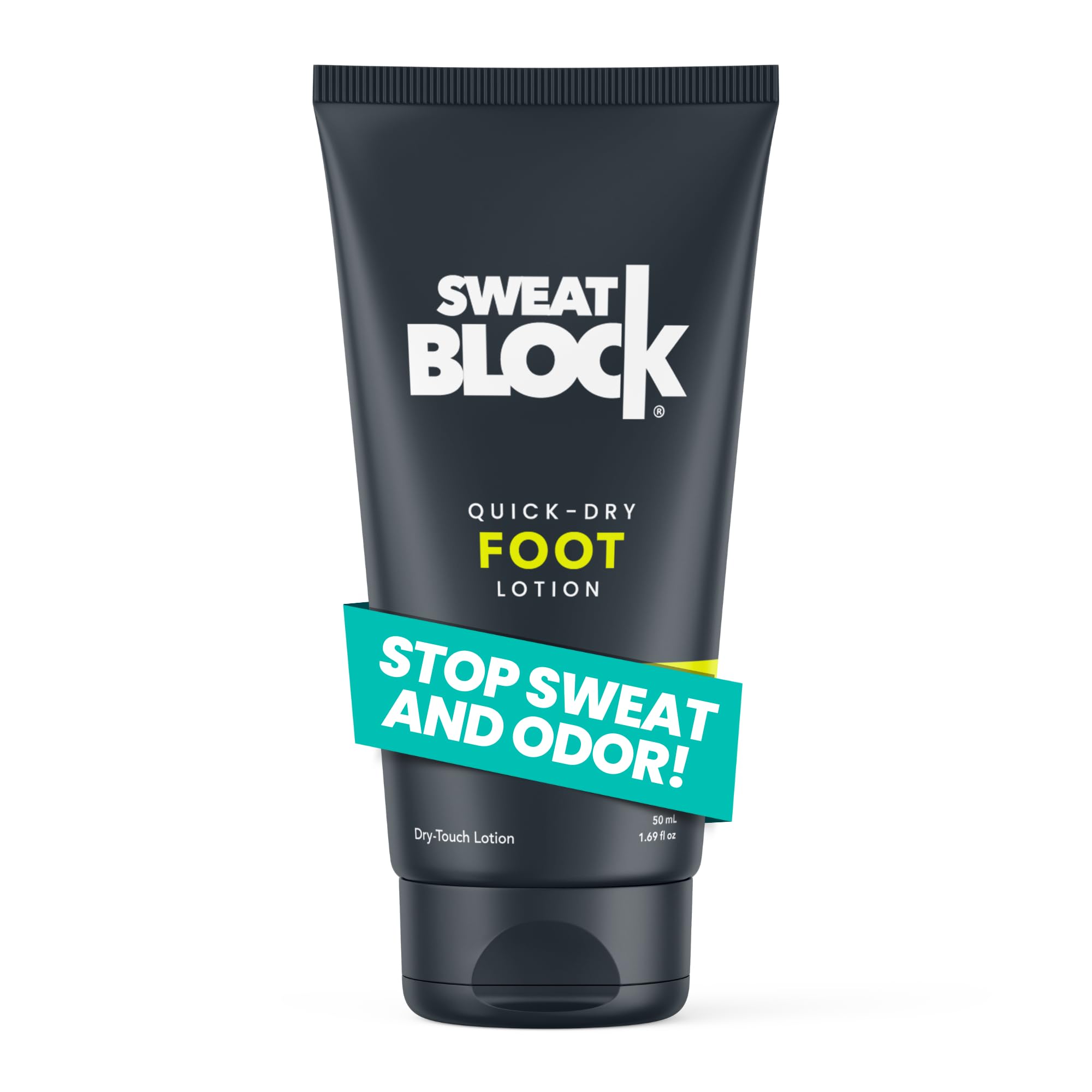 SweatBlock Antiperspirant Foot Lotion for Hyperhidrosis and Odor – 1.69oz