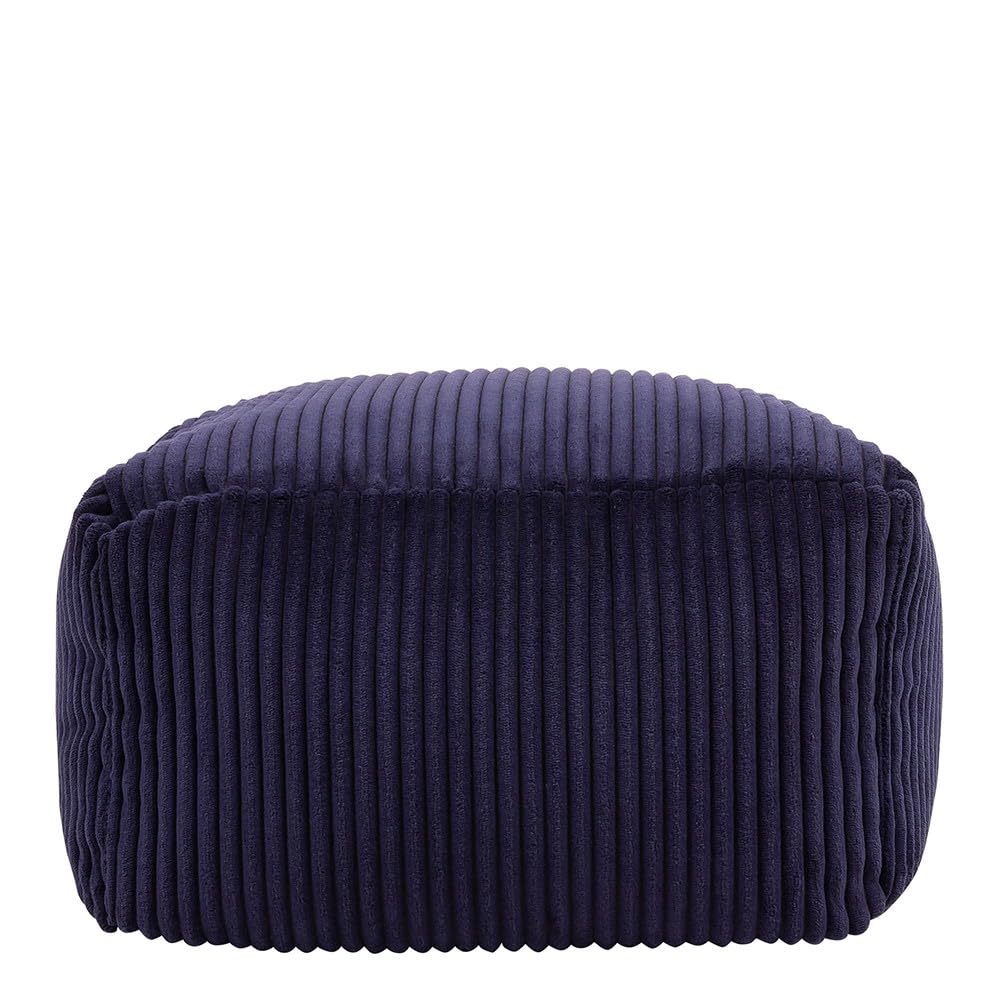 icon Amara Small Cord Bean Bag Footstool with Filling Included, Blue - image 3