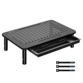 BONTEC Monitor Stand Riser with Drawer | 3 Height Adjustable Mesh Desk