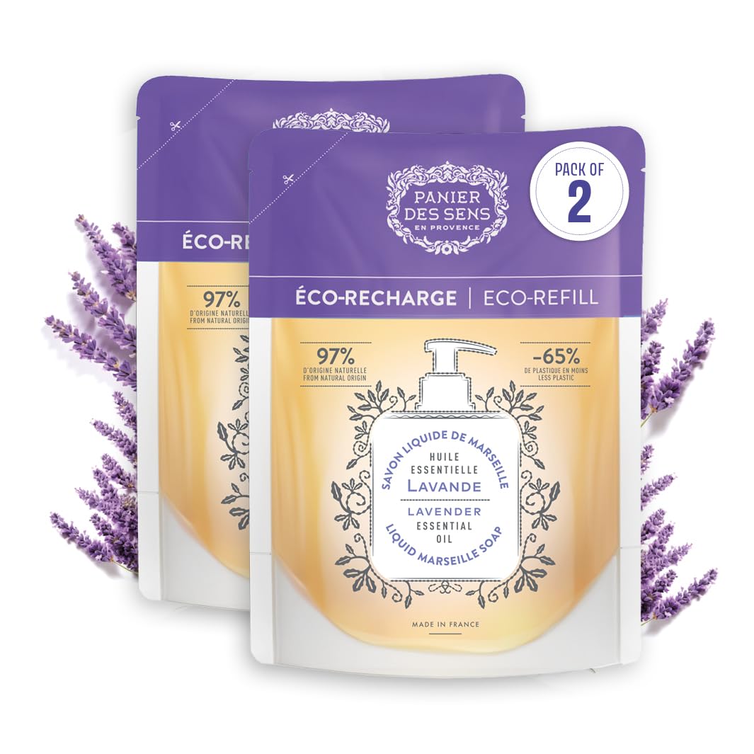 Panier des Sens Lavender Liquid Hand Soap Refill – 2x500ml French Soap