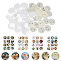 48 Pcs 55mm Button Badges Set – DIY Craft Pin Making Kit