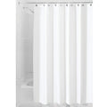 InterDesign Waterproof Fabric Stall Shower Curtain - White, 54x78