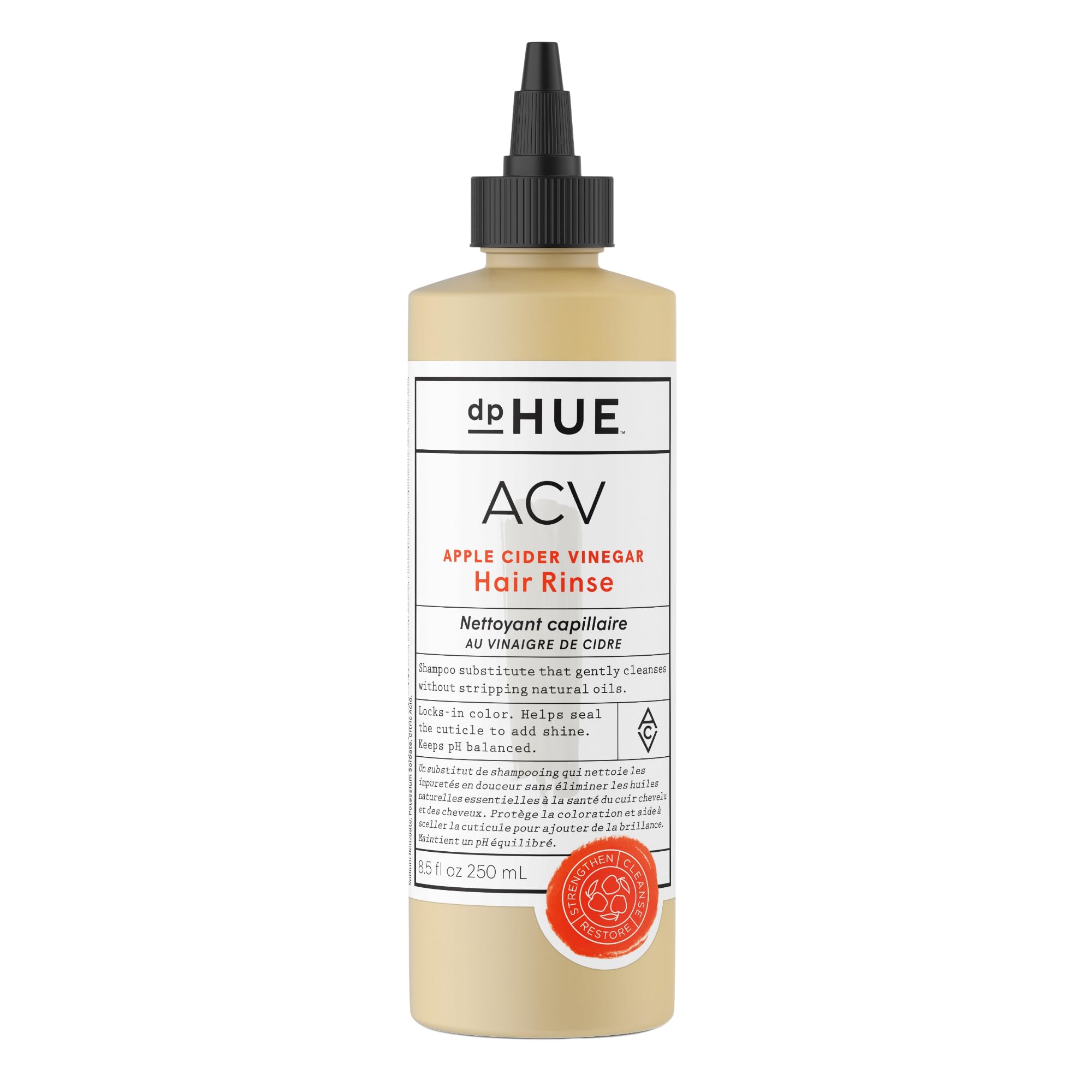 dpHUE Apple Cider Vinegar Hair Rinse - Scalp Cleanser & Shampoo Alternative