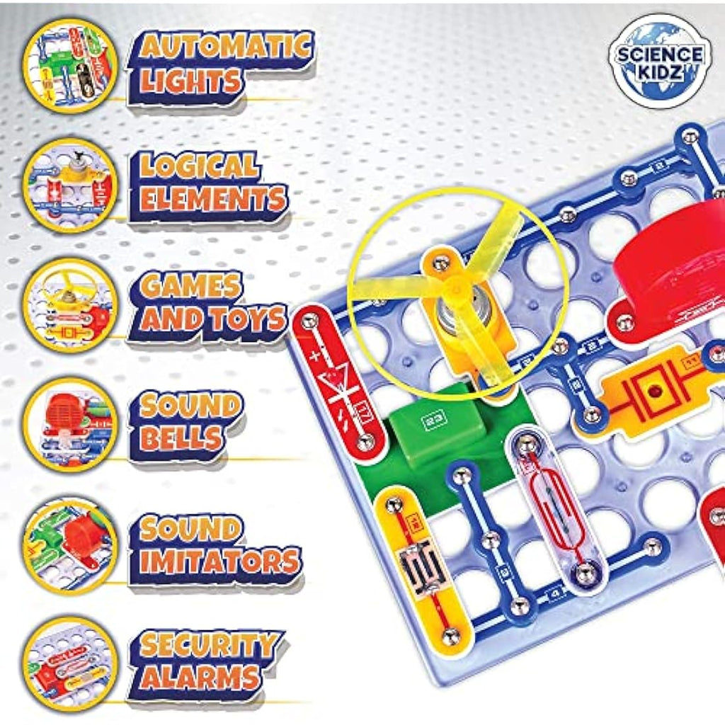 Science Kidz Electronics Kit | 188 STEM Experiments for Kids Age 5-10