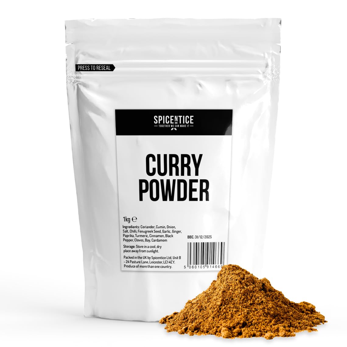 Spicentice Premium Curry Powder – 1kg Bulk Natural Spice Blend