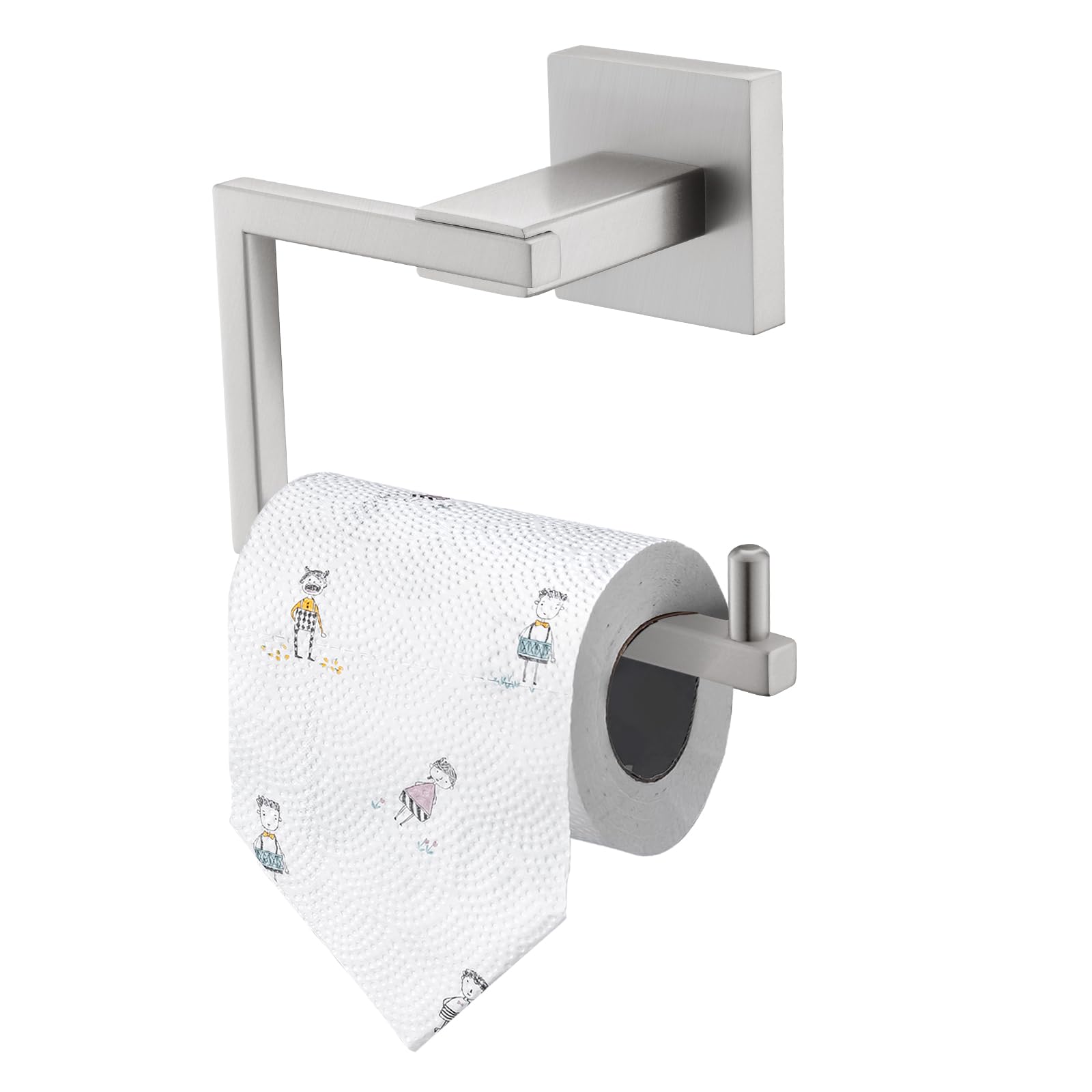 Turs Stainless Steel Toilet Paper Holder | Wall Mounted Brushed Finish