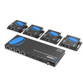 OREI 1x4 HDMI Extender Splitter | 1080P Over CAT6/7 with IR - 165 Ft